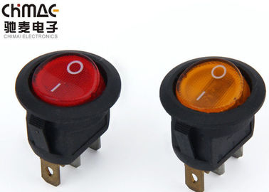 Interruptor de eje de balancín redondo iluminado del LED 220V/110V Kcd1 - 106 T85 Pa66 10000 completan un ciclo
